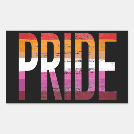 LESBIAN PRIDE T-shirt Rechthoekige Sticker (Voorkant)