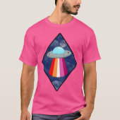Lesbian Pride Ufo T-shirt (Voorkant)