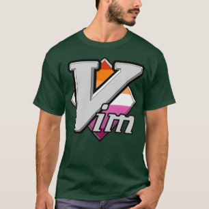 Lesbian Pride Vim Logo T-shirt