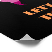 Lesbian pride wereldkaart poster (Hoek)