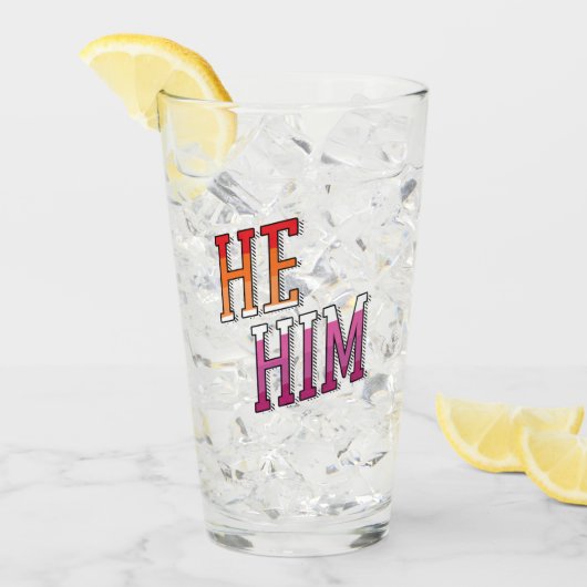 Lesbian Pronouns He Glas (Voorkant ijs)