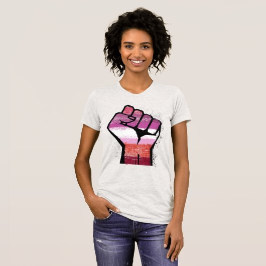Lesbian Resistance T-shirt (Voorkant volledig)