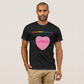 Lesbian Snoep Heart T-shirt (Voorkant volledig)
