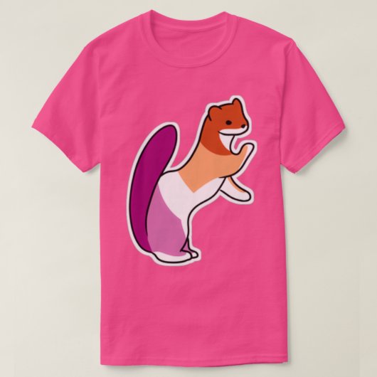 Lesbian Stoat T-shirt (Design voorkant)