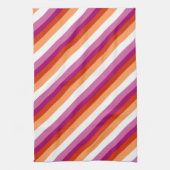 Lesbian Stripes | Lesbian Pride Theedoek (Verticaal)