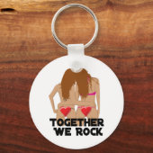 Lesbian Together We Rock Sleutelhanger (Voorkant)
