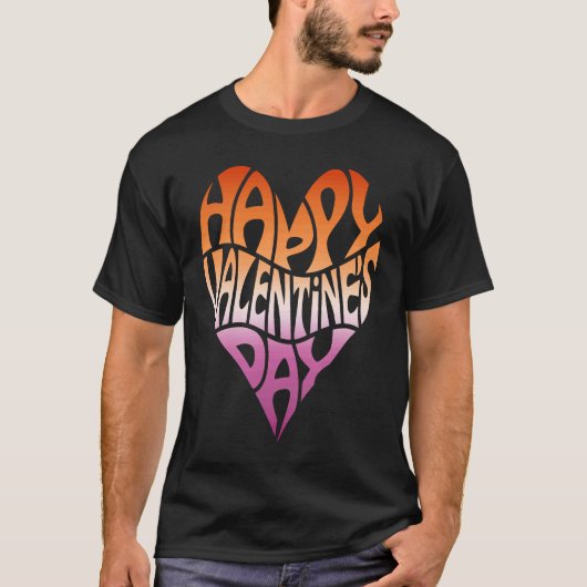 Lesbian Valentine's Day Subtle LGBT LGBTQ Gay Prid T-shirt (Voorkant)
