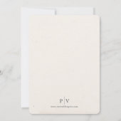 Lesbian Vintage Floral Wedding Invitation Kaart (Achterkant)