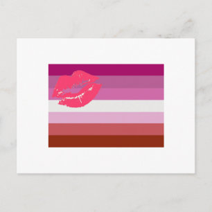 LESBIAN VLAG ORIGINEEL BRIEFKAART