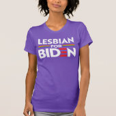 LESBIAN VOOR JOE BIDEN T-Shirt (Voorkant)