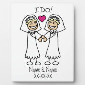 Lesbian Wedding Bridal Fotoplaat (Voorkant)