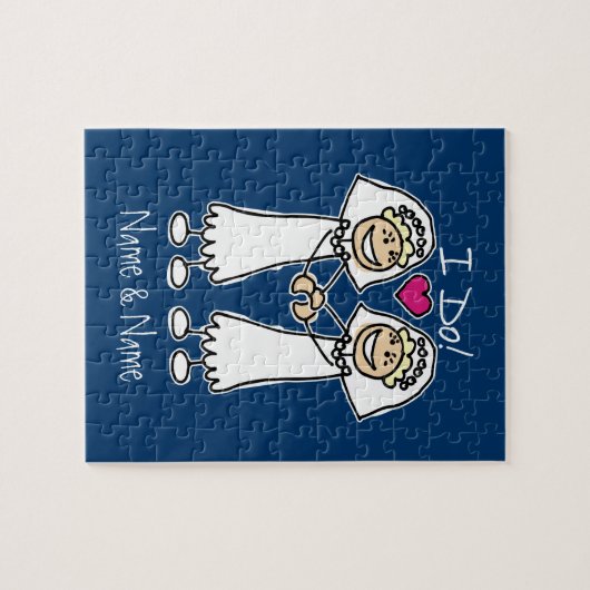 Lesbian Wedding Bridal Legpuzzel (Horizontaal)