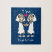 Lesbian Wedding Bridal Legpuzzel (Verticaal)