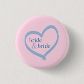 Lesbian Wedding Bride & Bride Ronde Button 3,2 Cm (Voorkant)