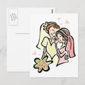 Lesbian Wedding Briefkaart (Voorkant / Achterkant)
