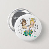 Lesbian Wedding Button (Voorkant /achterkant)