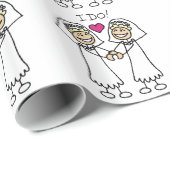 Lesbian WEdding Cadeaupapier (Rol Hoek)