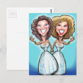 Lesbian Wedding Cake Dolls Briefkaart (Voorkant / Achterkant)