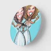 Lesbian Wedding Cake Dolls Ronde Klok (Hoek)