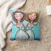 Lesbian Wedding Cake Toppers Kussen (Deken)