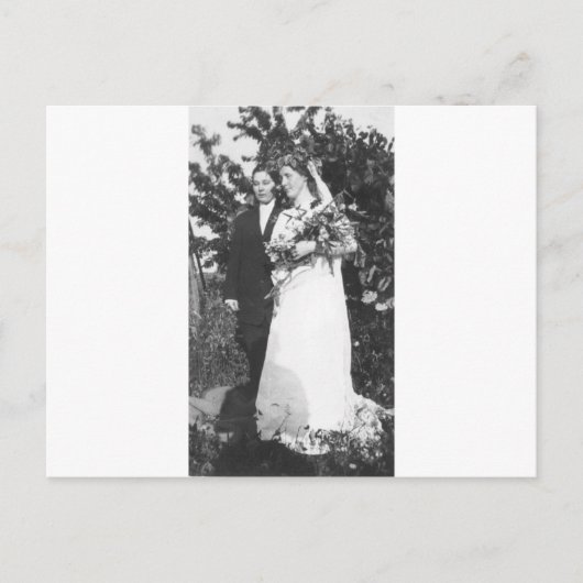 Lesbian Wedding Circa 1920 Briefkaart (Voorkant)