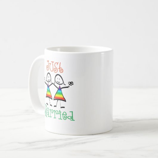 Lesbian Wedding Favors Koffiemok (Voorkant links)