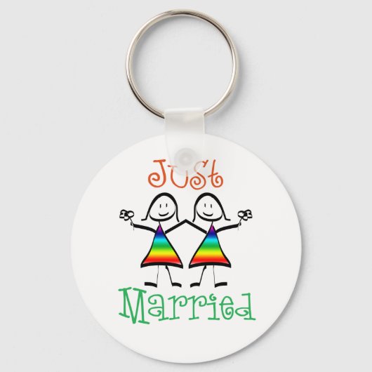 Lesbian Wedding Favors Sleutelhanger (Voorkant)