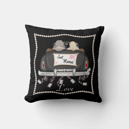 LESBIAN WEDDING GIFT Chic Love Pillow Kussen (Voorkant)