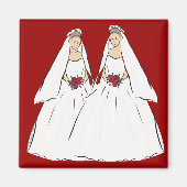 Lesbian Wedding Magnet (Voorkant)
