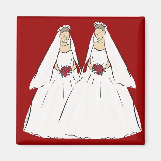 Lesbian Wedding Magnet (Voorkant)