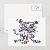 Lesbian Wedding Net getrouwd Aankondigingskaart (Voorkant / Achterkant)