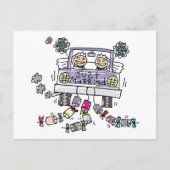 Lesbian Wedding Net getrouwd Aankondigingskaart (Voorkant)