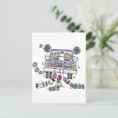 Lesbian Wedding Net getrouwd Aankondigingskaart (Staand voorkant)