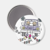 Lesbian Wedding Net getrouwd Magneet (Voorkant / Achterkant)