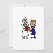 Lesbian Wedding One Bride Kaart (Voorkant)