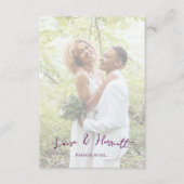 Lesbian Wedding Photo Pride Flag Gradient Informatiekaartje (Voorkant)