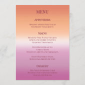 Lesbian Wedding Photo Pride Flag Gradient Menu (Achterkant)