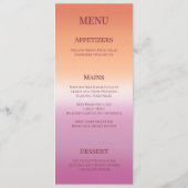 Lesbian Wedding Photo Pride Flag Gradient Menu (Achterkant)