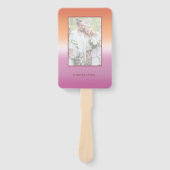 Lesbian Wedding Photo Pride Flag Gradient Program Handwaaier (Voorkant)