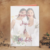 Lesbian Wedding Photo Pride Flag Gradient Programma