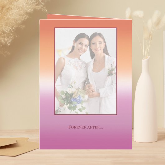 Lesbian Wedding Photo Pride Flag Gradient Programma