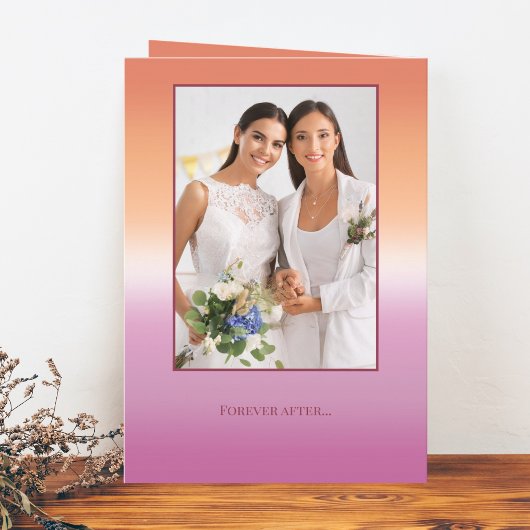 Lesbian Wedding Photo Pride Flag Gradient Programma