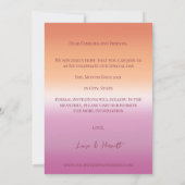 Lesbian Wedding Photo Pride Flag Gradient Save The Date (Achterkant)