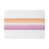 Lesbian Wedding Photo Pride Flag Gradient Uitnodigingen Wikkel (Achterkant Voorbeeld)