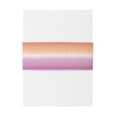 Lesbian Wedding Photo Pride Flag Gradient Uitnodigingen Wikkel (Achterkant Voorbeeld)