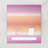 Lesbian Wedding Pride Flag Gradient Place Cards Plaatskaartje (Buitenkant ongevouwen)