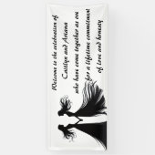 Lesbian Wedding Spandoek (Verticaal)