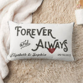 Lesbian White Forever altijd persoonlijk gehoord Kussen (Deken)