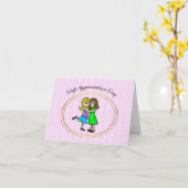 Lesbian Wife Appreciation Day Card Kaart (Gele Bloem)