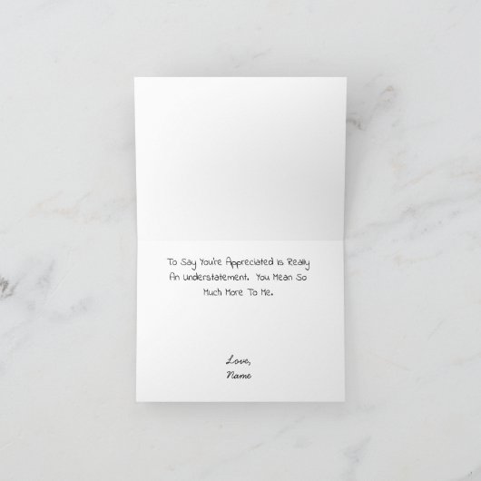 Lesbian Wife Appreciation Day Card Kaart (Binnen)